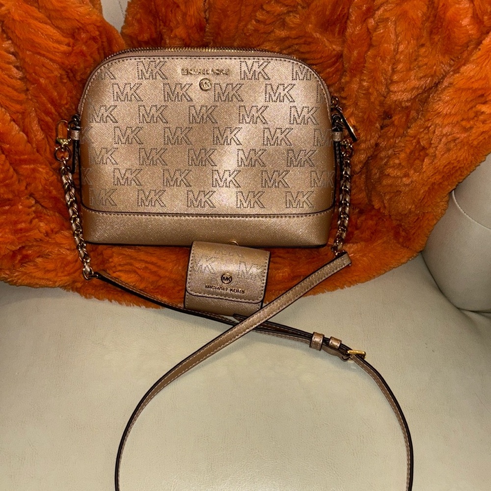 Michael Kors crossbody and air pod pro matching case